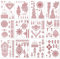 Sugeru 10 Blätter Temporäre Tattoos Deluxe Set, Braun Erwachsene Tattoo, Festival Zubehör Tatoo Aufkleber für Halloween Easter & Geburtstag, Wasserfest Tattoo Blumen Nachhaltig