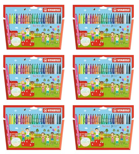STABILO - Filzstift - Trio A-Z | 6x 24er Pack