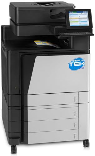 SIMPLETEK - M880m MFP Farblaserdrucker, Multifunktionsdrucker, Kopieren, Scannen, Faxen, A3/A4, USB und Ethernet, Format A3/A4 (überholt)
