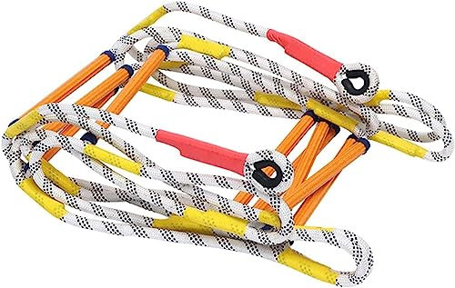 Fire Escape Ladder, Portable Non-Slip Emergency Fire Escape Ladder Reusable with Hook Perfect for Window and Balcony with Carabiners Easy to Store/3M(3m)