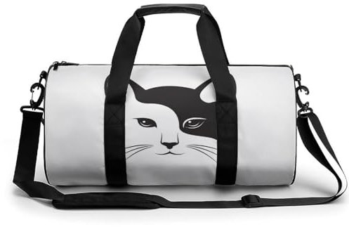 Katze Sport Duffel Bag Sporttasche Reisetasche Handgepäck Tasche Schwimmtasche Weekender Bag 45x23x23cm