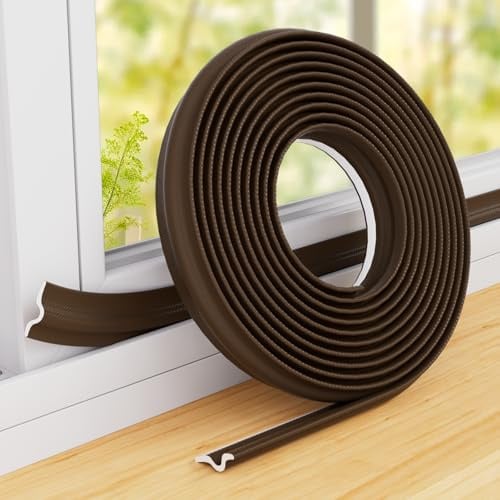 Fensterdichtung Selbstklebend,300cm Braun Zugluftstopper für Türen Fenster | Schaumstoff Abdichtung Fenster Zugluft Dichtung Türrahmen Fensterrahmen Isolierung Winter