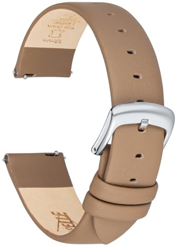 CORROPELLE Leder Uhrenarmbänder Ultraweiches Nappaleder Armband Schnellverschluss für Damen Herren, Eleganten Ersatz Uhrenarmband 12mm 14mm 16mm 18mm 20mm 22mm für Uhren & Smartwatch