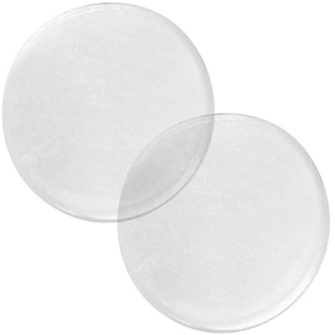 2 Stück Knöchel-Gel-Pads, 6, 3 cm runder, transparenter Knöchelschutz, weicher, leichter Schlittschuh-Schutz für Eislaufen, Reiten, Ski-Gel-Pads