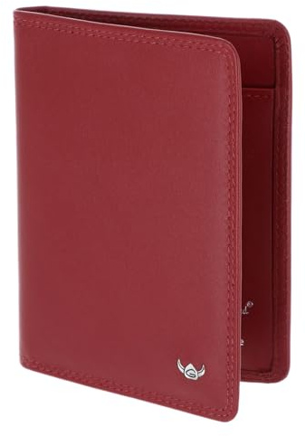 Golden Head Leder Polo RFID Protect Ausweisetui 4480 Rot dunkelrot