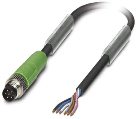 Phoenix Contact SAC-6P-M 8MS/ 1.5-PUR konfektioniertes Sensorkabel Stecker gerade/offenes Ende, Länge 1.5m