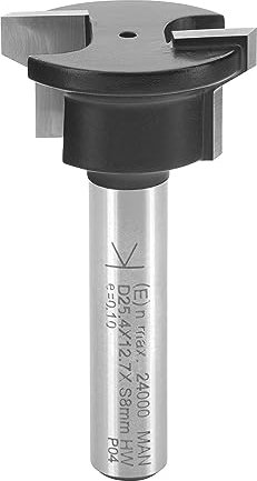 ENT 16270 Schubladen Verleimfräser HW, Schaft (S) 8 mm, Durchmesser (D1) 25,4 mm, NL1 12,7 mm, D2 19 mm, NL2 3,97 mm, SL 32 mm