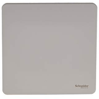 Schneider Electric Ultimate Screwless Flat Plate - Single Blanking Plate, GU8410PN, Pearl Nickel