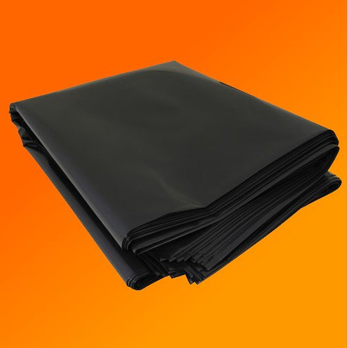 GardenersDream Heavy Duty Plastic Sheeting - 500G Thick Black Plastic Sheeting for Garden, DIY, Yard, Construction, Builders Work - Waterproof Polythene Cover Sheets (4m x 3m)
