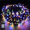 YOSION 10M LED String Fairy Lights On Dark Green Cable with Various Light Effects, Ideal for Christmas Tree, Xmas, Party,Wedding,ETC (Multi-Colored, 100 LEDs)