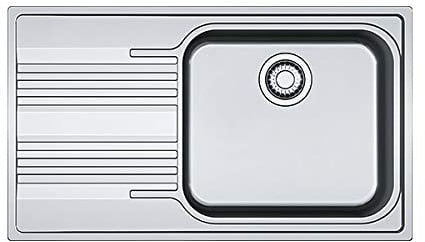 Franke - Lavello ad una vasca con gocciolatoio SRX 611-86 LB finitura inox satinato da 86x50cm