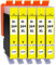 Supply Guy 5 Druckerpatronen kompatibel mit HP 364 XL HP364 CB325EE (Gelb)