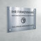 Praxisschild aus PVC - Graviertes Berufsschild zur Anpassung - Individuelle Größe (Gris alu brillant/Aluminiumgrau)