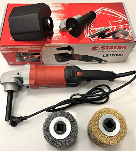 LEVIGATRICE RUSTICATRICE STAYER LS 1200 B CON SPAZZOLA ACCIAIO E NYLON