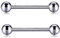 14G 16G Paar Nipple Shield Barbell mit Innengewinde Zungenpiercing Schmuck G23 Solid Titanium 20mm
