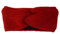 kennydoo Vender Damen Strick Stirnband mit Knoten I locker gestrickt I Fleece Futter I Haarband I Headband (rot)