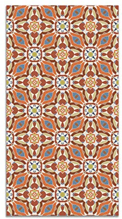 Panorama Alfombra Vinílica Cocina Baño - Modelo Baldosín Oriental Caleidoscopio Original 60x200 cm - Varios tamaños - Decoración Hogar
