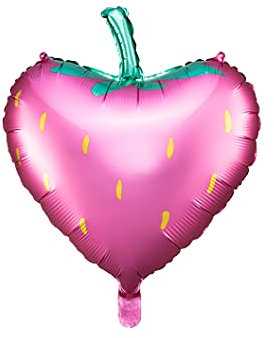 PartyDeco Folie Ballon Erdbeere Mix Farben für Hel Luft Dekoration Hängende Ballon Träger für Geburtstag Baby Dusche Karneval