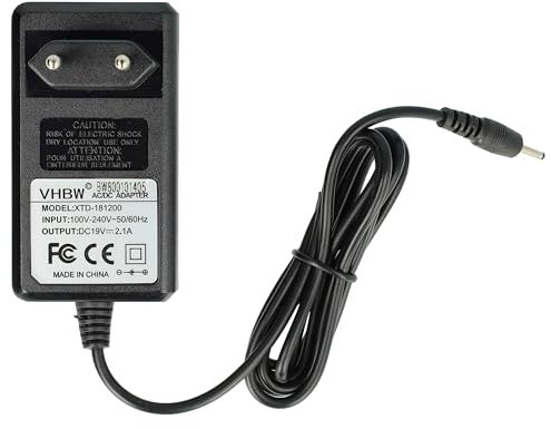 vhbw 220V Netzteil Ladegerät (20V, 2A) kompatibel mit Asus Eee PC R051PEM, R051PN, R051PX, R052C, R052CE, R101, R101D Notebook, Laptop