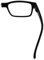(Must Buy Both Eye) Black-Right Eye +3.00 Reading Glasses with Different Strength for Each Eye
