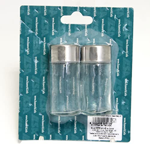 ILSA ILS655051 Set 2 Sale/Pepe Vetro T, Inox, Rca0051