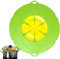 Tapa Silicona para Olla, Microondas o Sartén, Cubierta Antidesbordamiento, Antiderrames y Anti Salpicaduras, Cocina al Vapor. Utensilio de Cocina en forma de Flor a prueba de derrames. Verde, 25.5cm