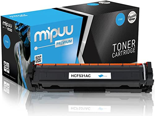 Mipuu Toner kompatibel für HP CF531A 205A Cyan Blau für HP Color Laserjet Pro M154 MFP M180 MFP M180N MFP M181 MFP M181FW Druckerpatrone