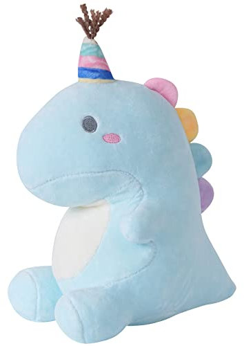 ANBOOR Dinosaurier Plüschtier 30CM Blau Dino Kuscheltier Stofftier Groß XXL Kissen Puppe Plüschsaurier Kissen Geburtstag Weihnachten Geschenke für Erwachsene und Kinder