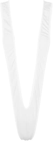 Doomiva Femme Micro Bikini Sexy Maillots Une Pièce Femme Body String Sling Shot V Profonde G-String Ficelle Thong Maillot String Femme Sexy Mini Bikini Maillots de Bain Piscine Blanc Taille Unique