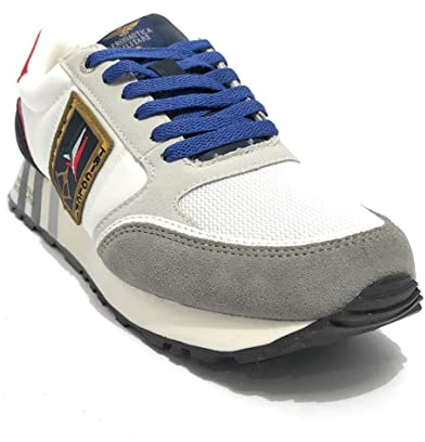 Aeronautica Militare Sneaker Frecce Tricolori ecosuede Nylon Bianco US23AR05 231SC237CT3098