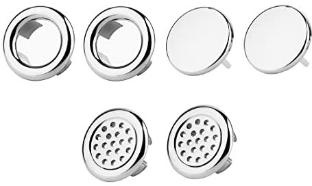 6 Stück Universelle Waschbecken Überlauf Abdeckung, Waschbecken Überlauf Ring, Sinken Überlauf Ring, Kunststoff Überlaufschutz, Für Waschbecken, Badezimmer, Spüle, Badewanne (3 Stile)