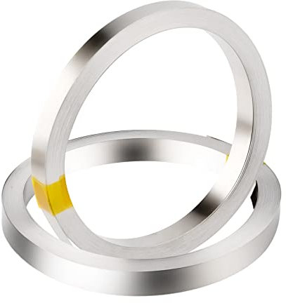 Aideepen 2 Stück 8 X 0.15 mm Nickelband 10 m Nickel Strip für Batterien für Nickel Plates Tape 18650 Lötfahne Batterien und Punktschweißungen