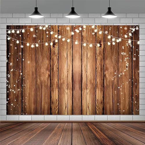 2.4x1.8m Foto Hintergrund Holz Rustikale Holz Wand Braun Vintage Holzbrett Fotografie Hintergrund Neugeborenes Baby Shower Geburtstag Party Kuchen Tisch Dekorationen Banner Fotostudio Requisiten
