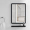 Warmiehomy 48 x 63cm Bathroom Mirror Black Frame Rectangular Mirror for Wall Hanging Hallway Mirror for Bath Living Room Bedroom