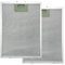 Lot de 2 filtres à graisse en métal durable pour hotte aspirante de cuisine - Convient pour de nombreuses marques - 30,5 x 26,7 x 0,9 cm