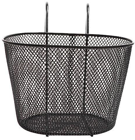 Toddmomy Folding Rear Bike Basket Bike Front Basket Pink Basket Bicycle for Girls Motorized Scooter Basket for Front of Bike Easy Electric Bike Iron Bike Basket Child Hanging Metal