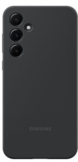 SAMSUNG Silicone Cover custodia morbida colorata per Galaxy A55 5G, Nero