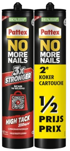 Ni Clou Ni Vis Express - Pattex - Duo pack : 2x 390g / la deuxième à moitié prix