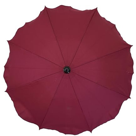 Sombrilla universal para cochecito y cochecito deportivo, con soporte universal, protección UV 50+, color rojo burdeos