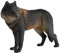 HEMOTON 1stk Wolf-Modell-Spielzeug Wolf-skulptur Zootier Wolfsfigurenmodell Wolf Spielzeugfiguren Realistische Tiermodelle Wildtierfiguren Spielzeug Marionette Kind Umweltschutz-PVC Wagen