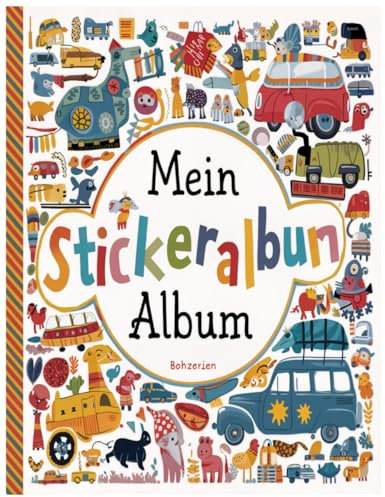 Mein Stickeralbum: leer zum sammeln / eeres Stickerbuch zum Einkleben | 110 Seiten | ca. DIN A4 | Tolles Geschenk für Mädchen und Kinder | Musik | Kein Silikonpapier