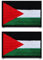 2 Stück Palästina Flagge Patch Stickerei Taktische Militär Patch, Aufnäher mit Stickereiverschluss Airsoft für Jacke Stickereibänder Rucksäcke Taktische Kleidung Taschen Abzeichen