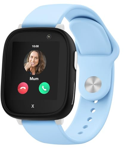 YLK Kinder Armband kompatibel mit Xplora X6 Play Armband für Mädchen Jungen, Weiches Sicheres Silikon Armbänder Wasserdichtes Sport Ersatzarmband für Xplora X6 Uhrenarmbänder, Mintblau