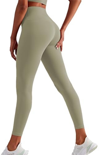 XDSP Leggings Sportleggins Damen Lang High Waist Scrunch Butt Yogahose Elastische Hose mit Taschen Bauchweg Sporthose Fitnesshose Breathable Sports Yoga Pants Gym Yoga Trainingshosen Workout