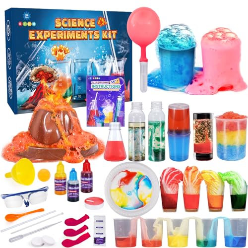 Hapikids Wissenschaft Experimentier für Kinder ab 6-12 Jahre, STEM Aktivitäten Spielzeug Geschenke für Jungen Mädchen Spielzeug ab 5 Jahre Jungen Geschenk Junge 6-12 Jahre Bastelset Kinder ab 6 Jahre