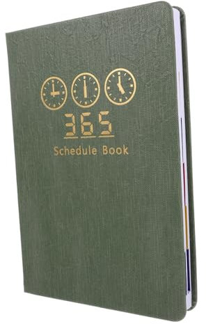 VILLFUL A5 Daily Planner 2025 Vollseite Pro Tag Terminplaner Notizbuch Tragbares Haushaltsplaner Organizer Für Kreatives Schreiben Und Zeitmanagement Grünes Design