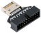 cablecc Typ-E IDC-Buchse USB 3.1 Frontpanel-Header auf USB 3.0 20-poligen Header-Verlängerungsadapter