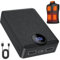 GOTOBI Batteria da 12000 mAh per gilet riscaldato, power bank ricaricabile da 5 V, con indicatore LED, cavo di ricarica USB-A, per gilet riscaldati, felpe con cappuccio