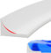 Seuil De Douche Barrage D'eau Pliable，3 m Silicone Barrière de douche Autocollante,Joint Porte Douche Barrage de douche Anti Débordement pour Baignoire,La Cuisine Et La Salle De Bain,Blanc