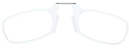 DIDINSKY Arthin Lesebrille ohne Bügel für Männer und Frauen. Leichte Brille als mobile Leselupe und Reisebrille. Perfekte Lesebrille für Frauen und Korrektionsbrille. White +2.0